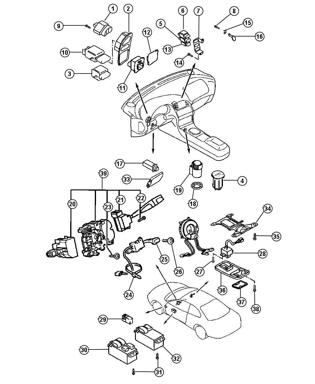 Diagram Switches. for your Chrysler 300  M