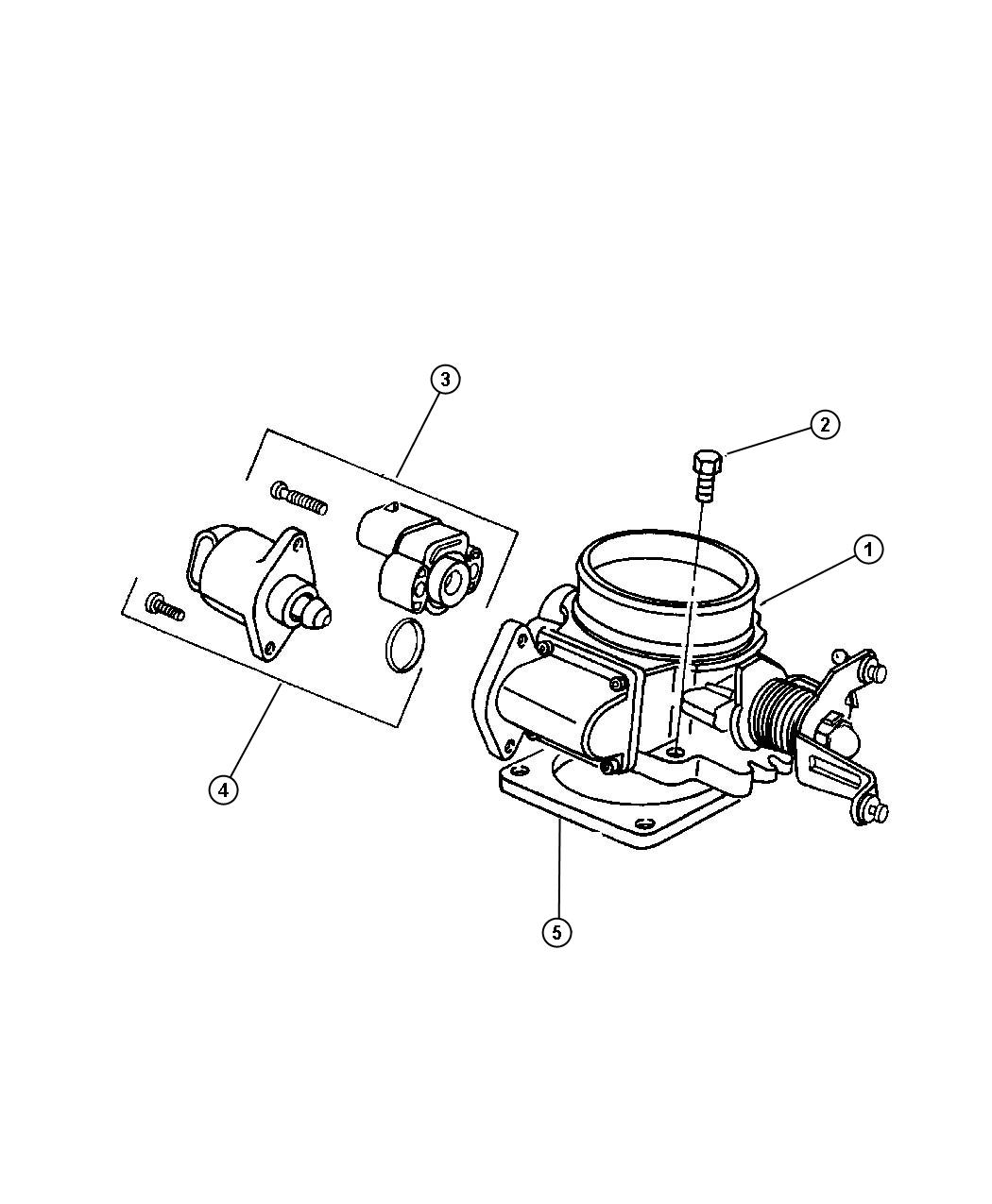 Diagram Throttle Body. for your Jeep Cherokee  