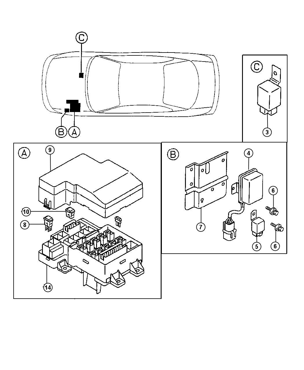 Relays - Engine Room. Diagram