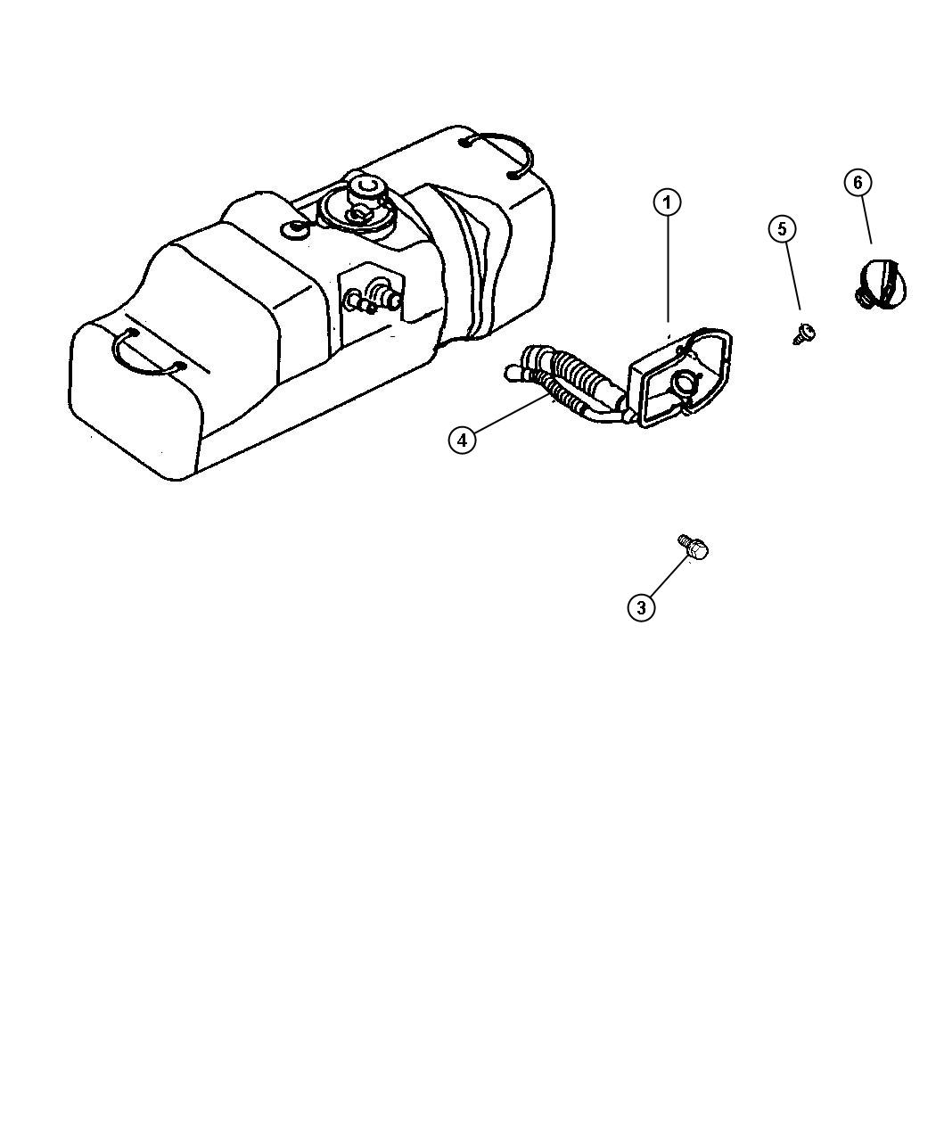 Diagram Fuel Filler Tube. for your Dodge