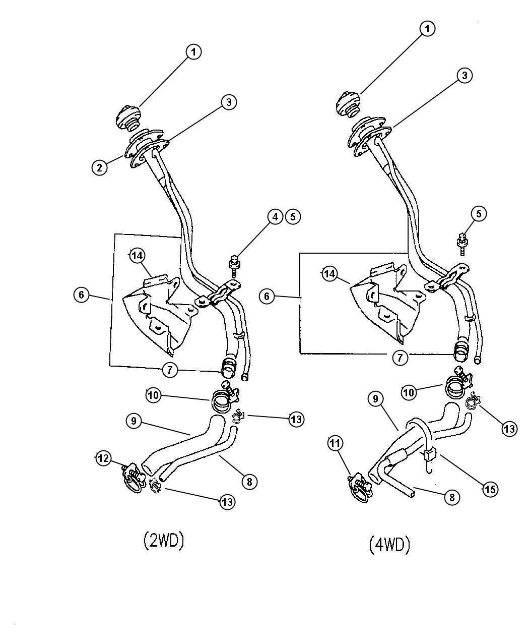 Fuel Filler Tube. Diagram