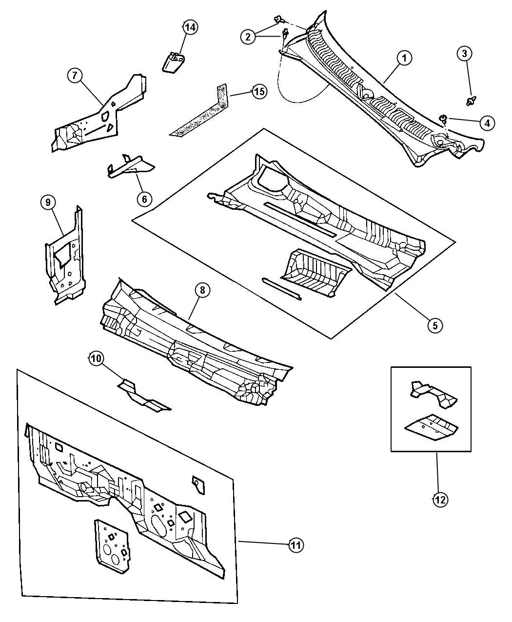 Cowl Screen And Shield. Diagram