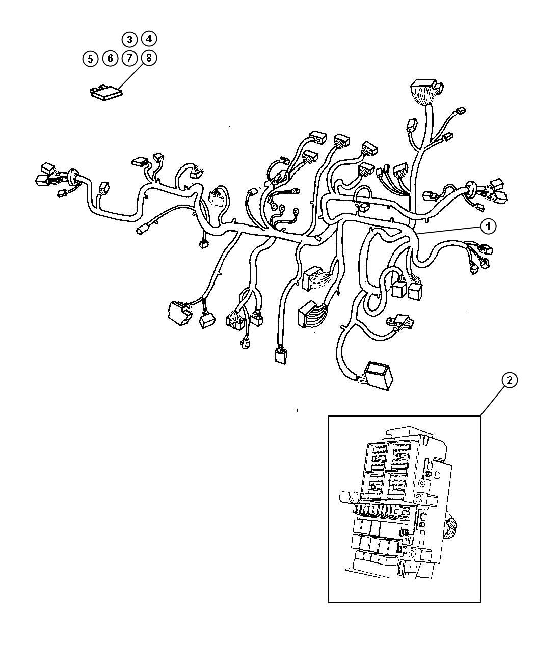 Diagram Wiring - Instrument Panel. for your Chrysler