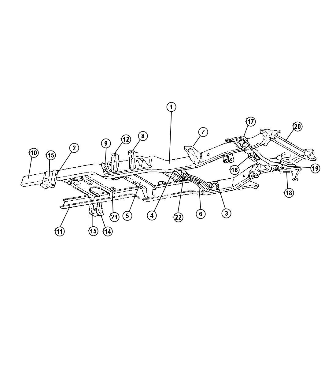 Diagram Frame. for your Dodge Ram 1500  