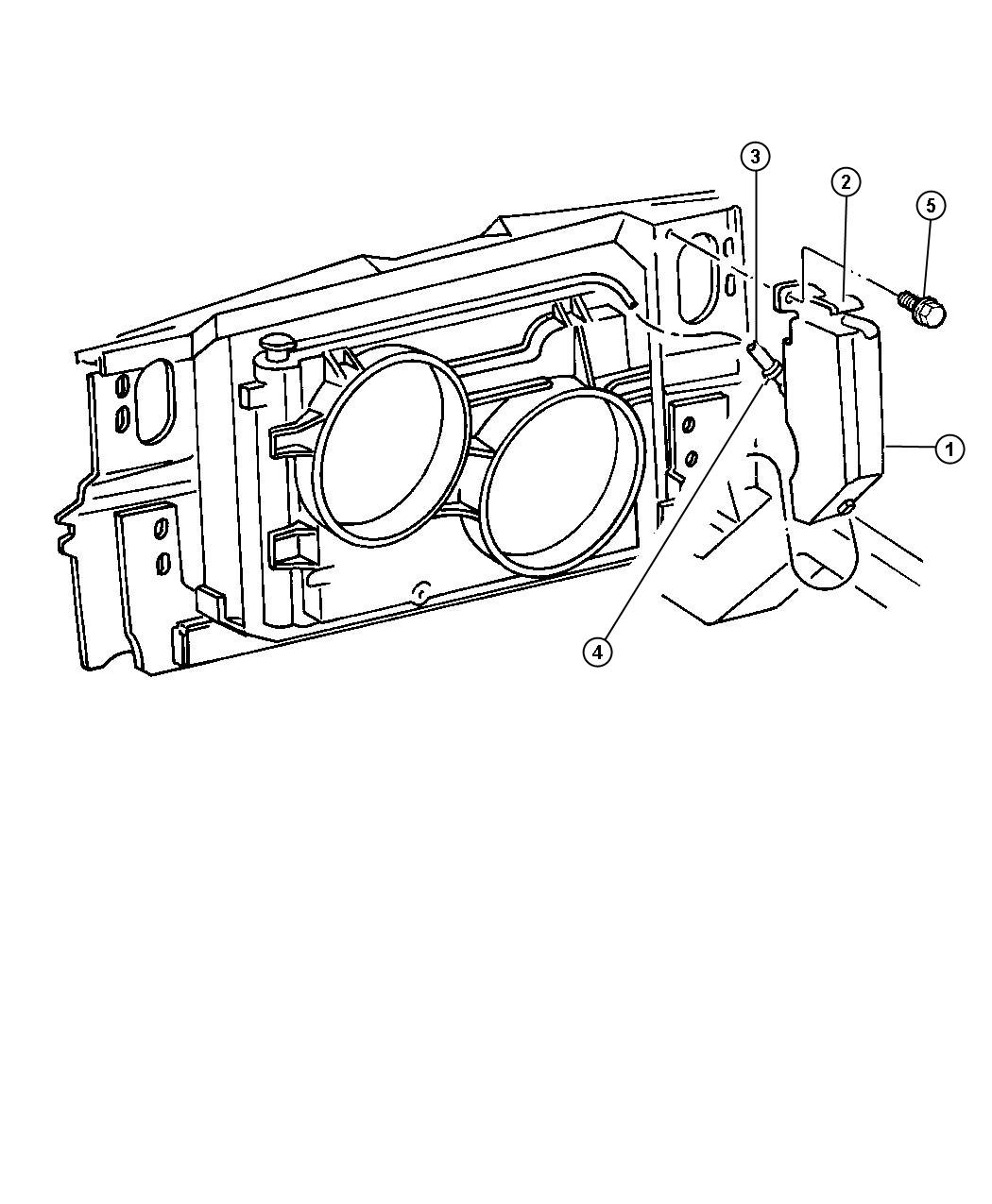 Diagram Coolant Reserve Tank. for your Chrysler 300 M 