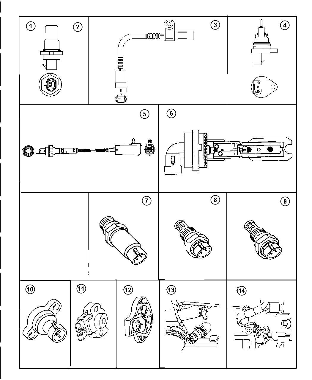 Diagram Sensors. for your Chrysler