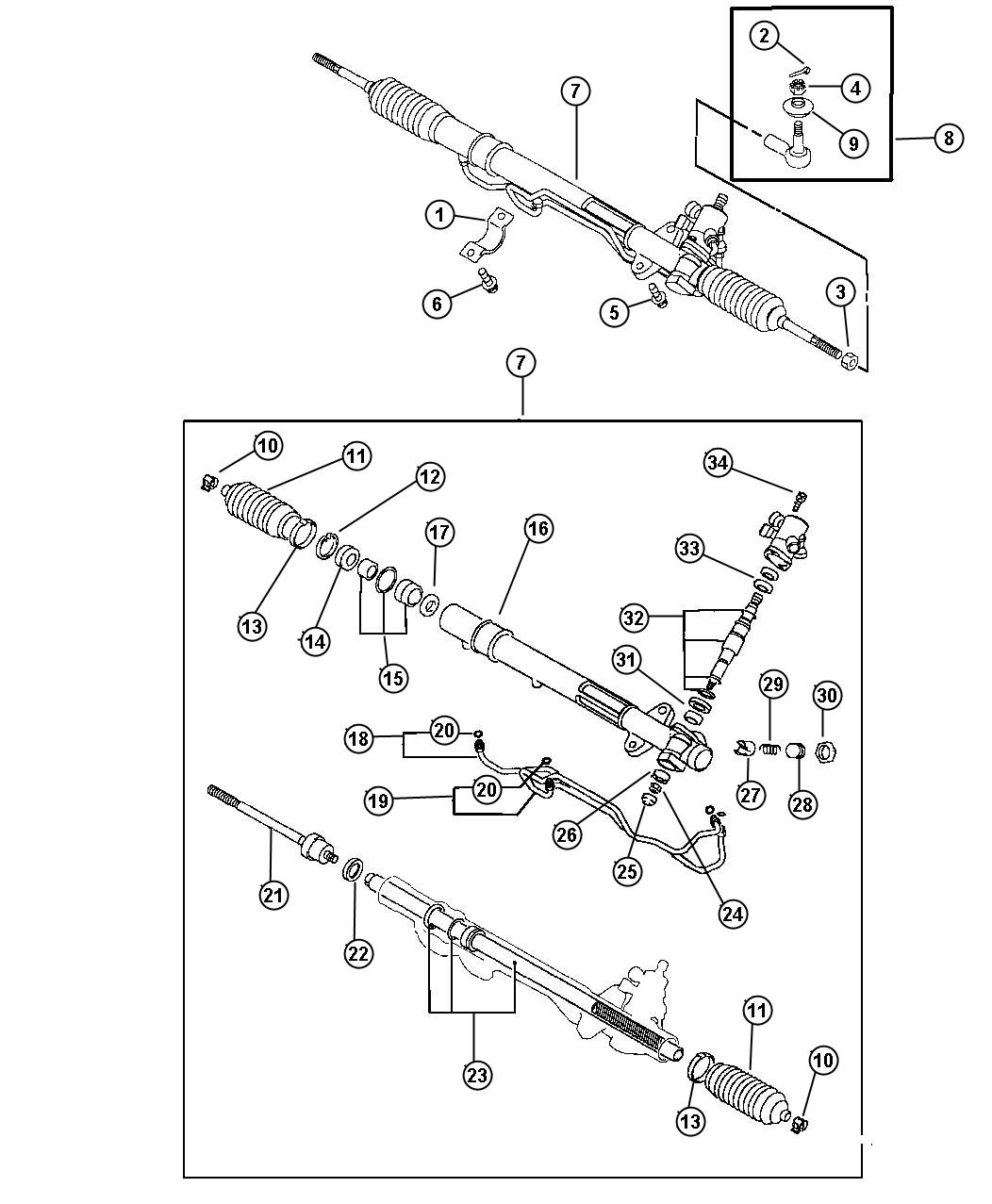 Diagram Gear, Power Steering. for your Chrysler