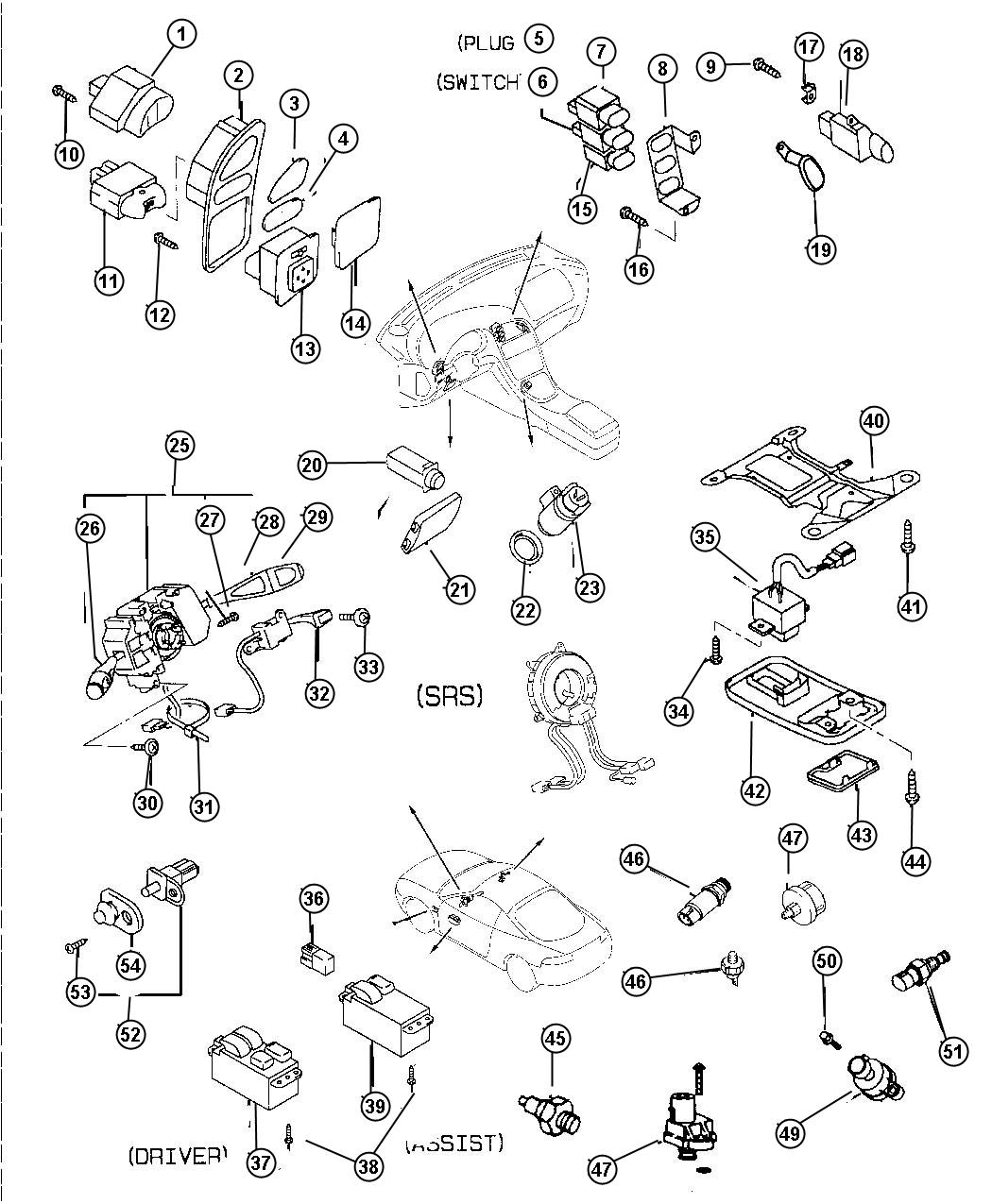 Diagram Switches. for your Chrysler 300  M