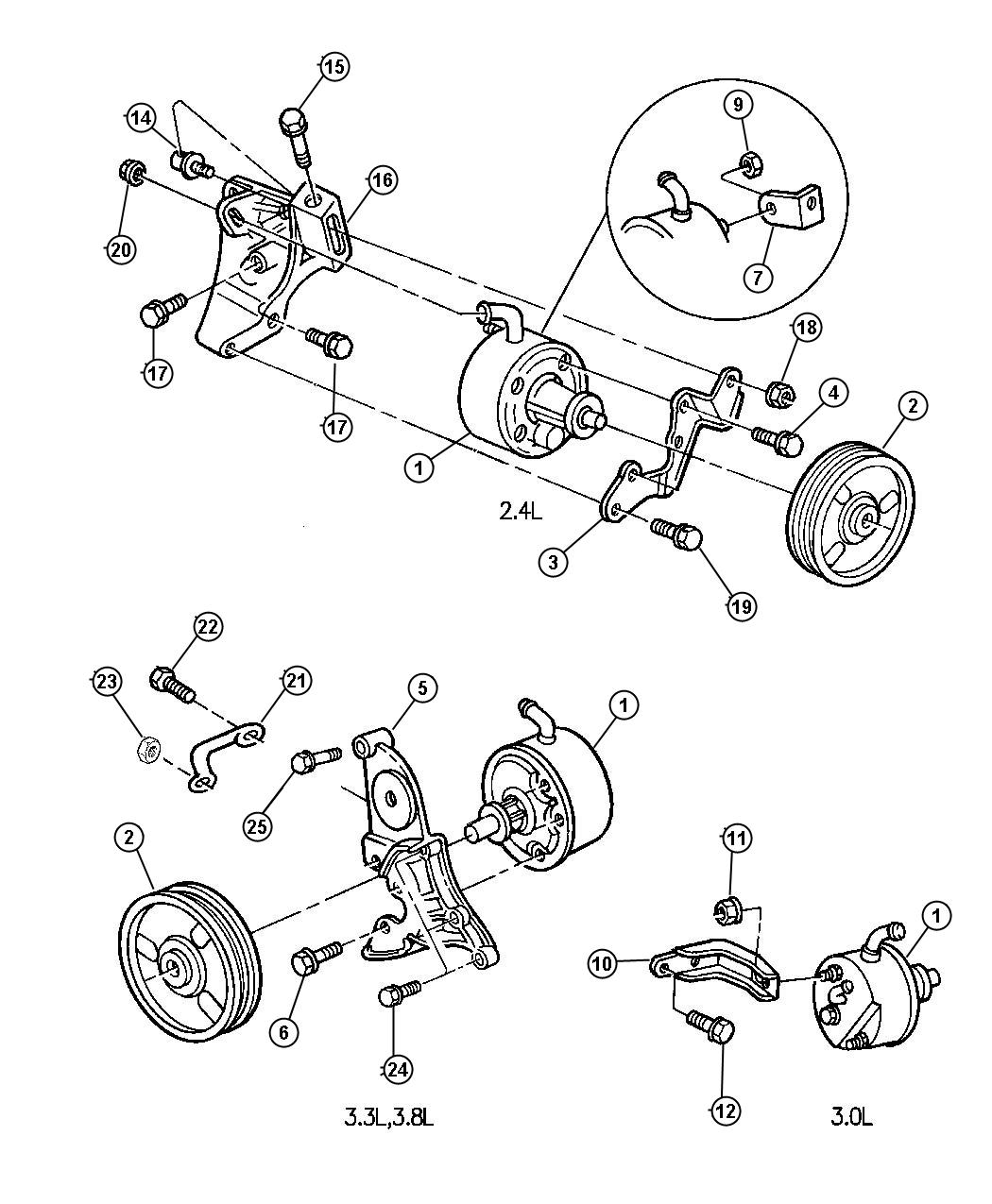 Pump Assembly And Mounting. Diagram