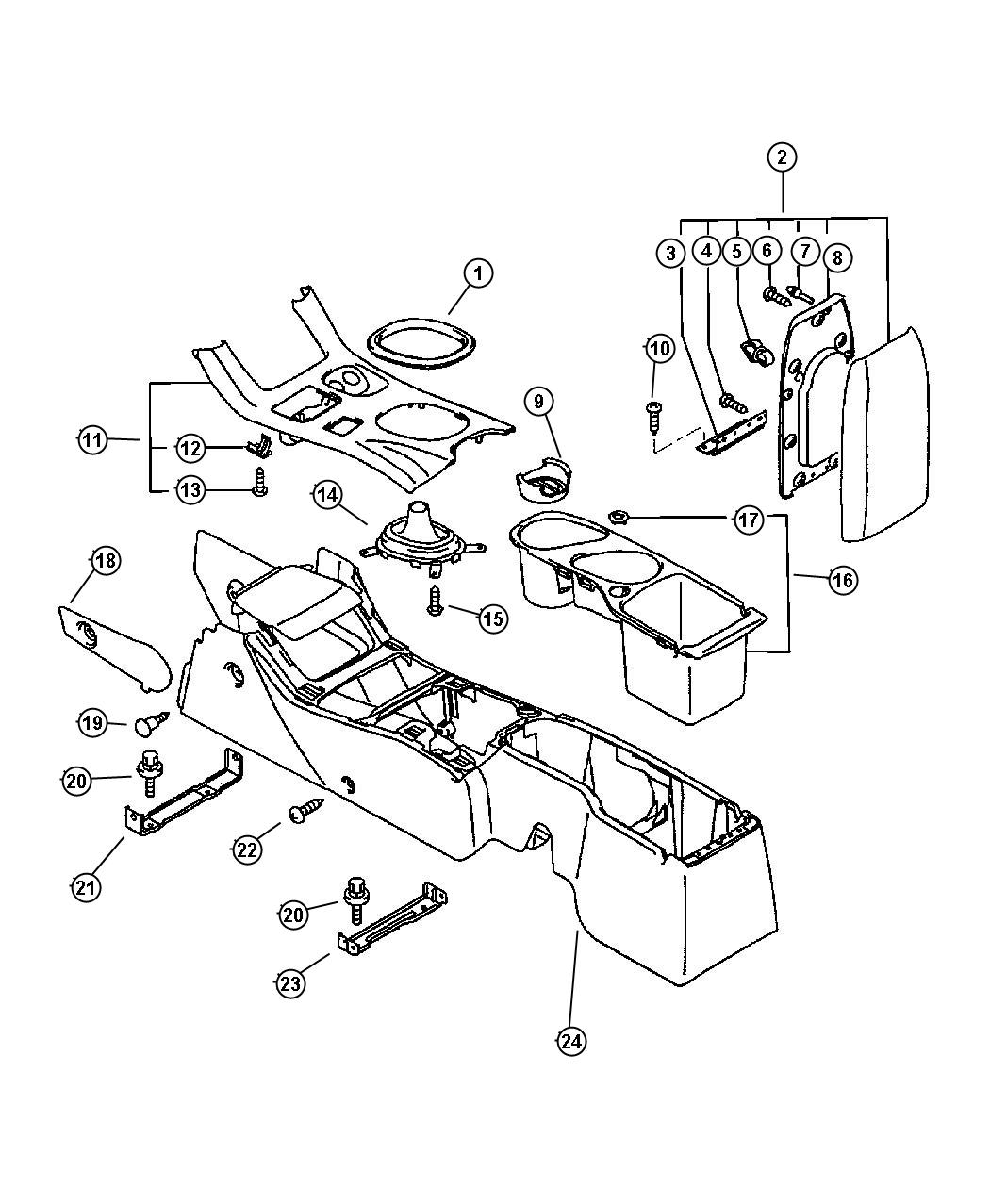 Diagram Console. for your Chrysler 300  M