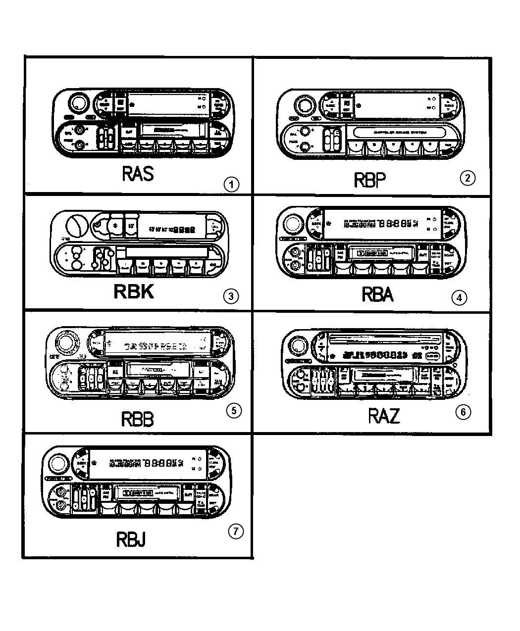 Diagram Radios. for your 2000 Chrysler 300  M 