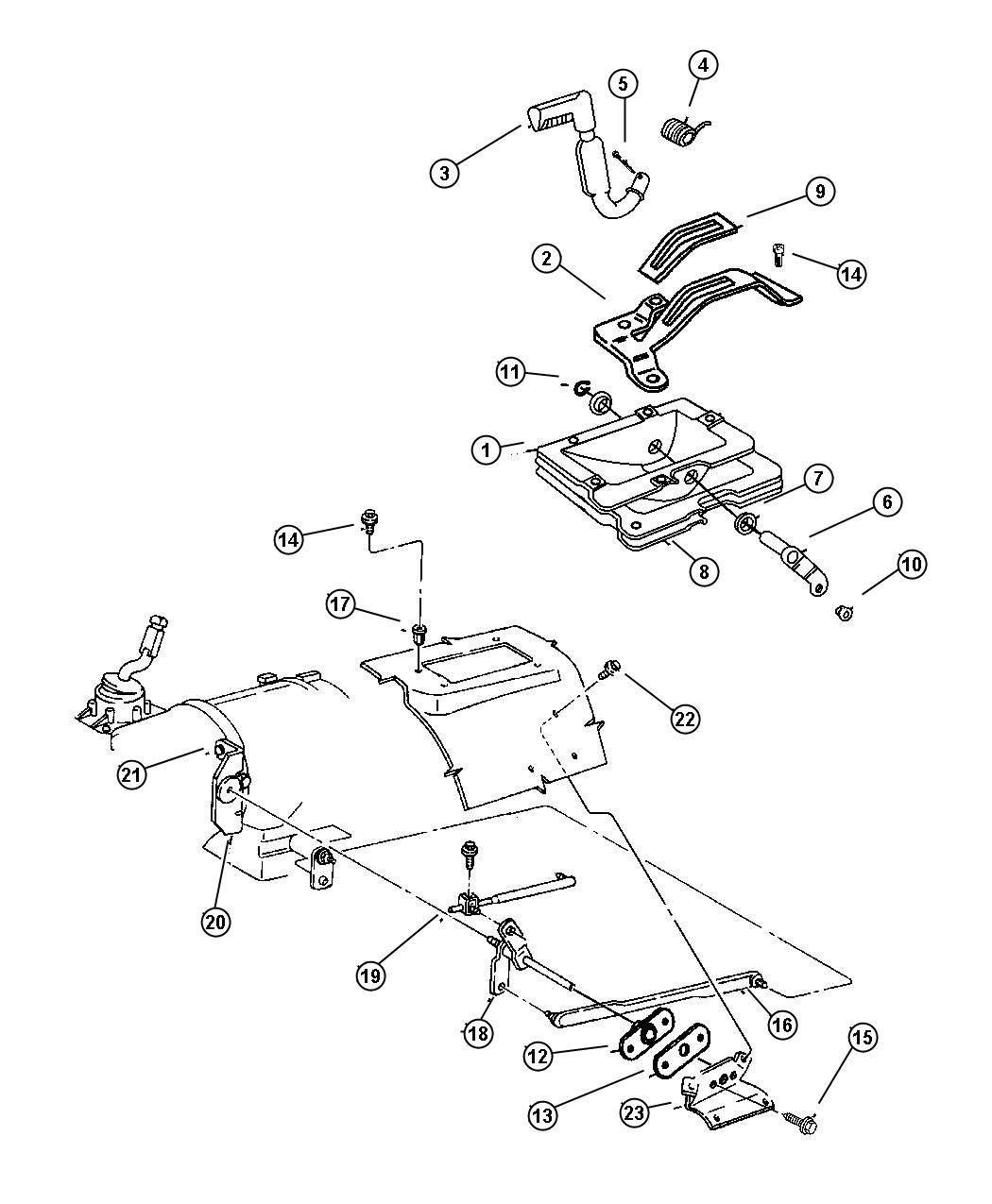 Diagram Controls Shift 249 (DHR). for your Jeep