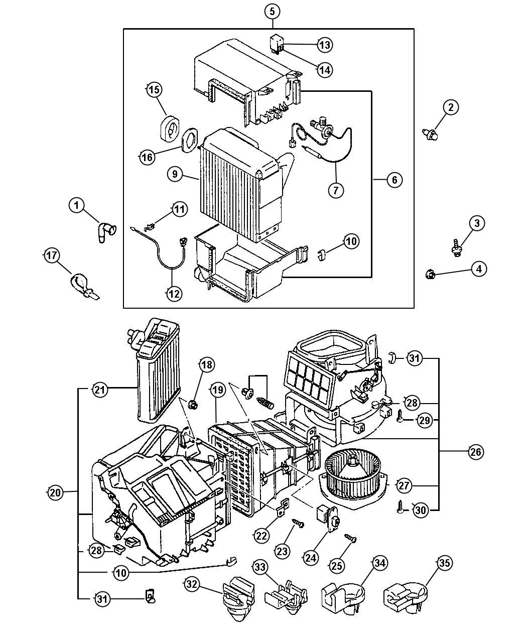 Air Conditioining and Heater Unit. Diagram