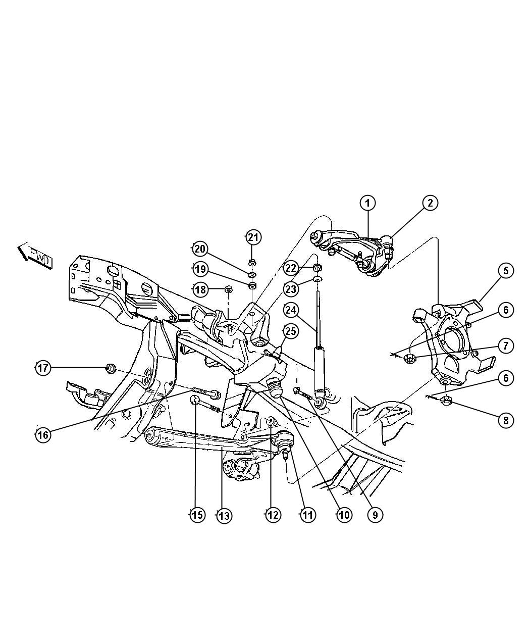 Suspension,Control Arms,Shocks,Knuckle-DN5. Diagram