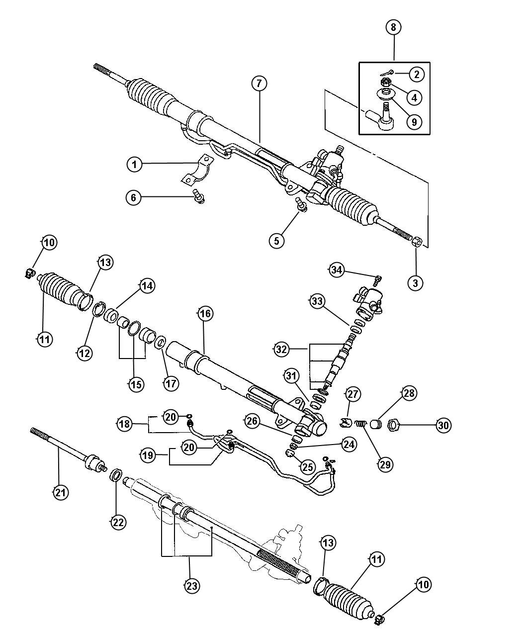 Diagram Gear, Power Steering. for your Chrysler