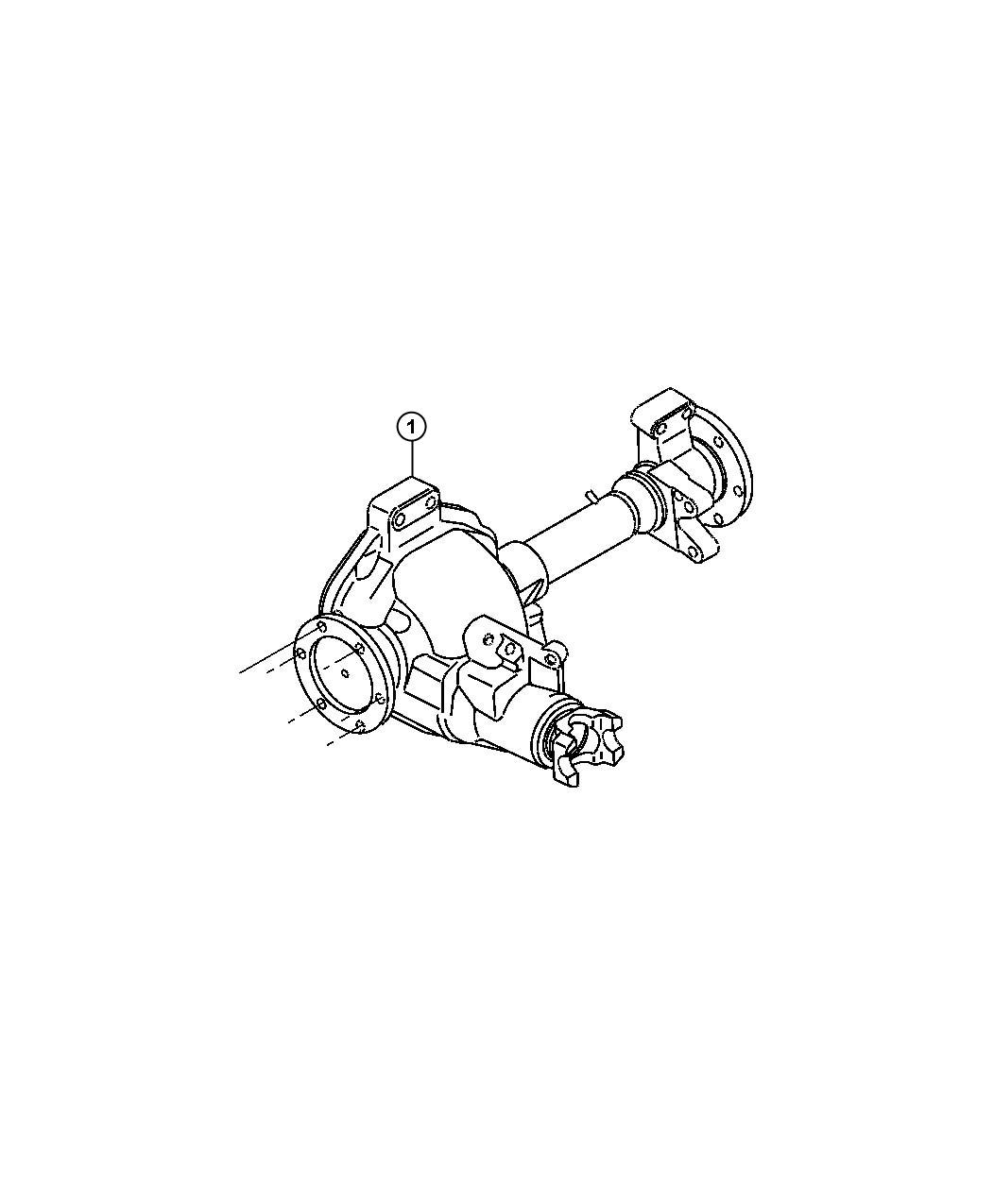 Diagram Axle Assembly,Front. for your 2004 Chrysler 300  M 