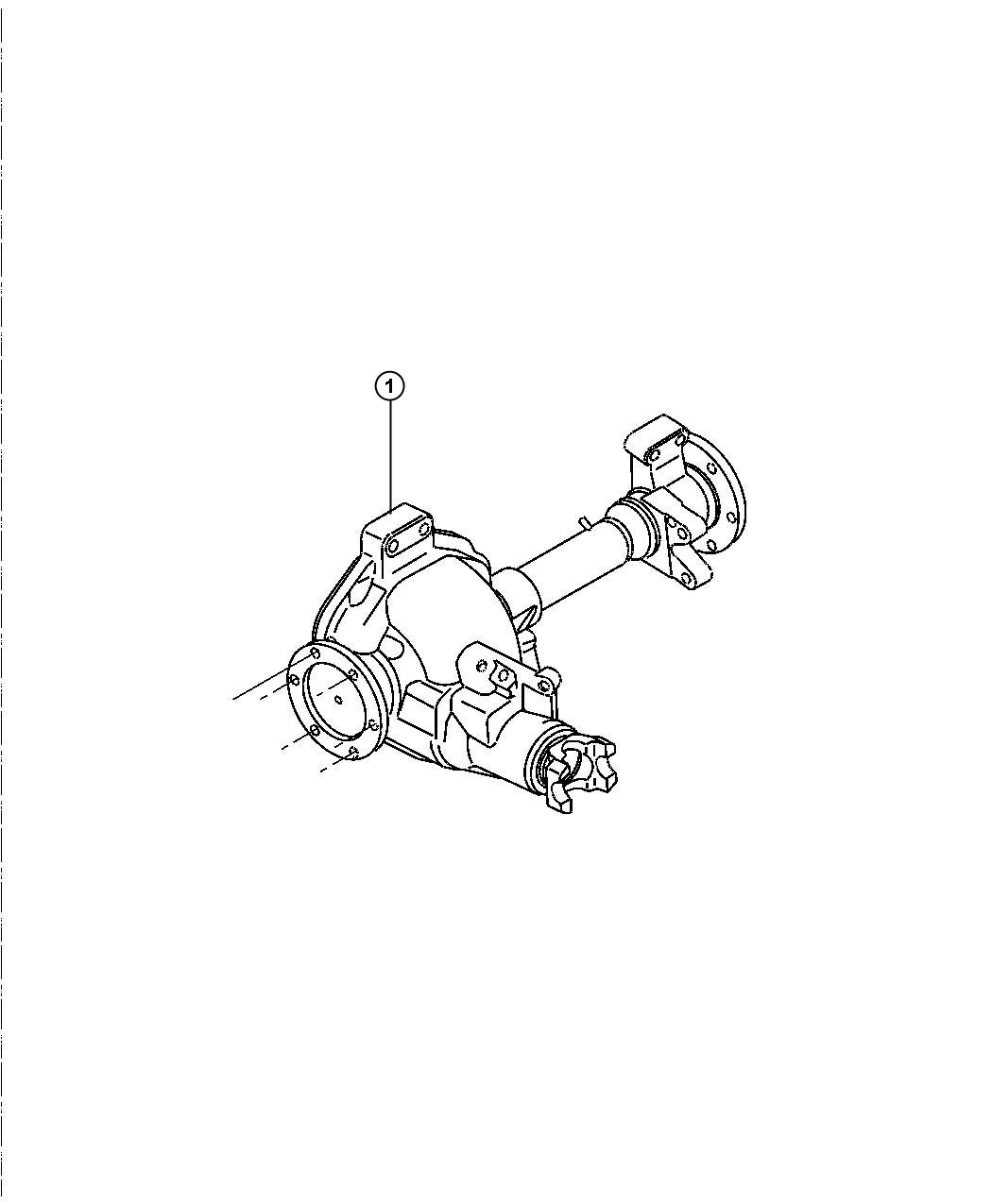 Diagram Axle Assembly, Front. for your 2004 Chrysler 300  M 