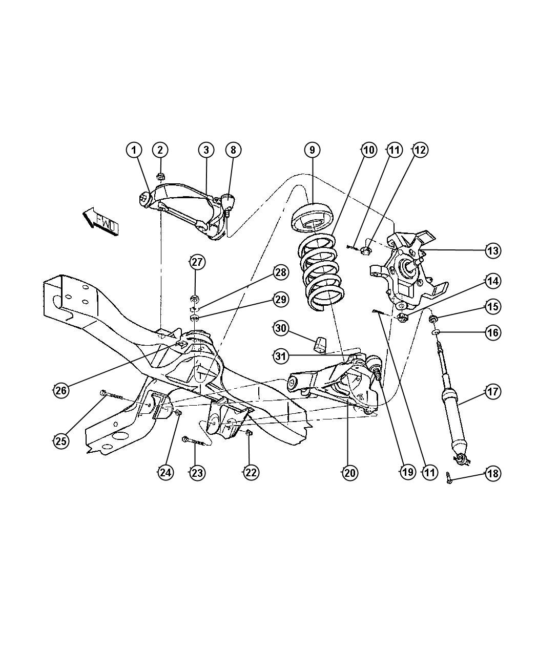 Suspension,Control Arms,Springs,Shocks,Knuckle-DN1. Diagram