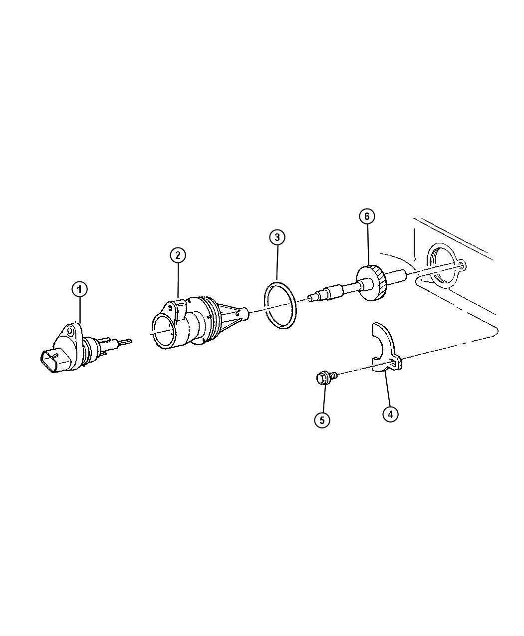 Diagram Speedometer Pinion. for your Jeep