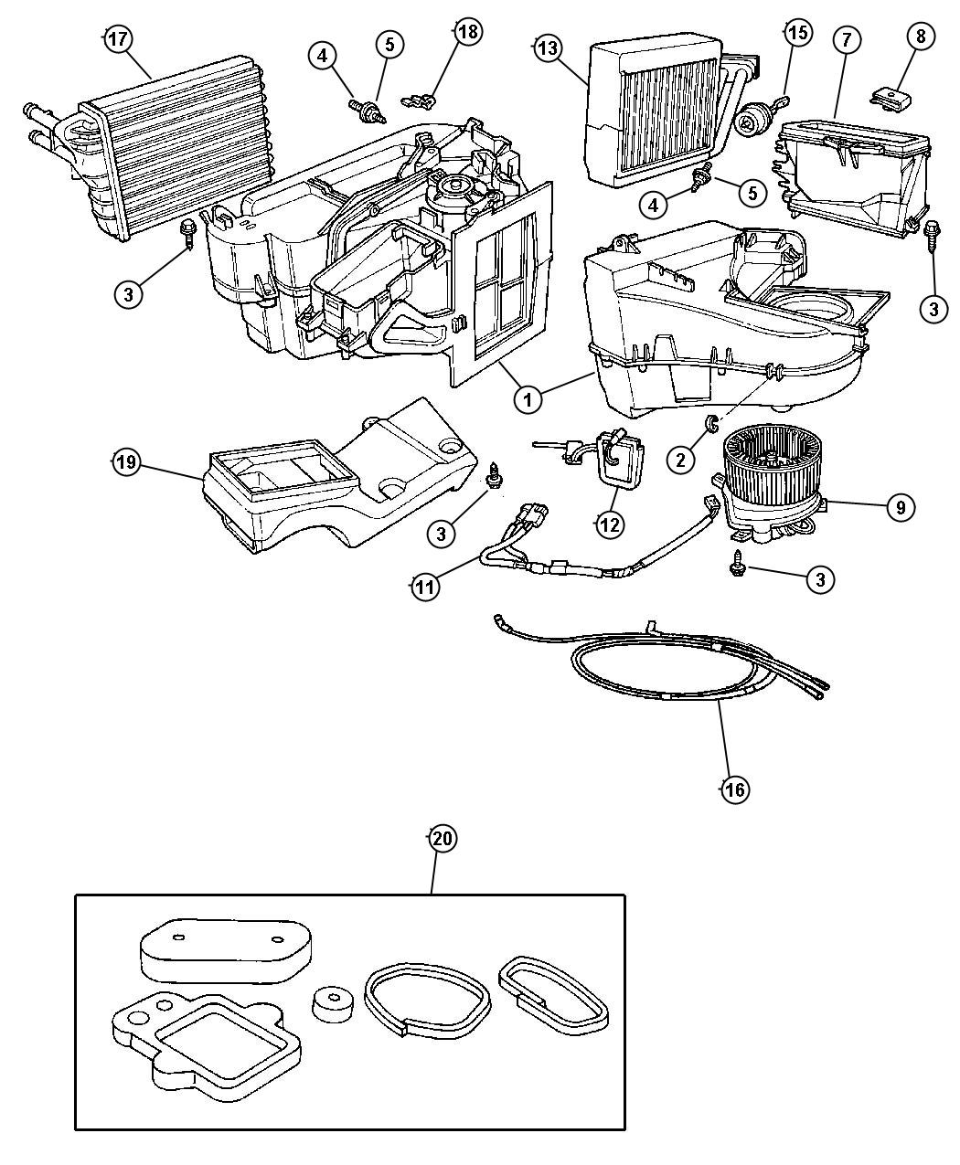 Diagram Air Conditioning Unit. for your Dodge