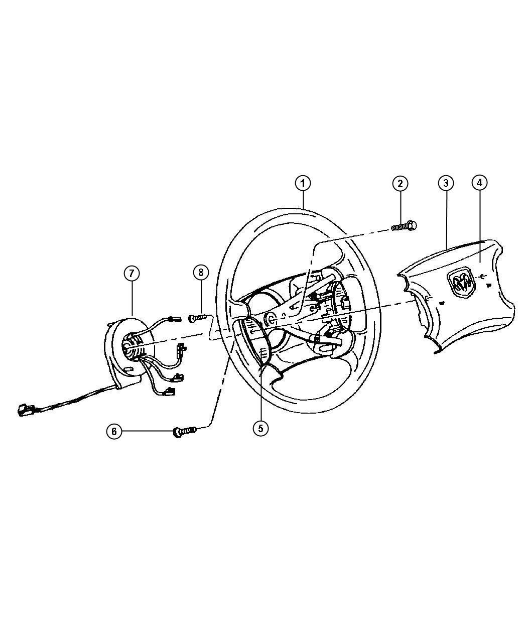 Diagram Wheel, Steering. for your Dodge