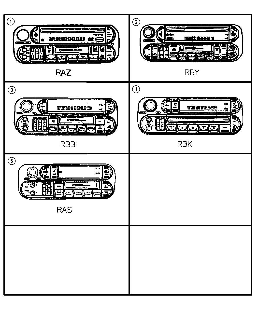 Diagram Radio. for your 2000 Chrysler 300  M 