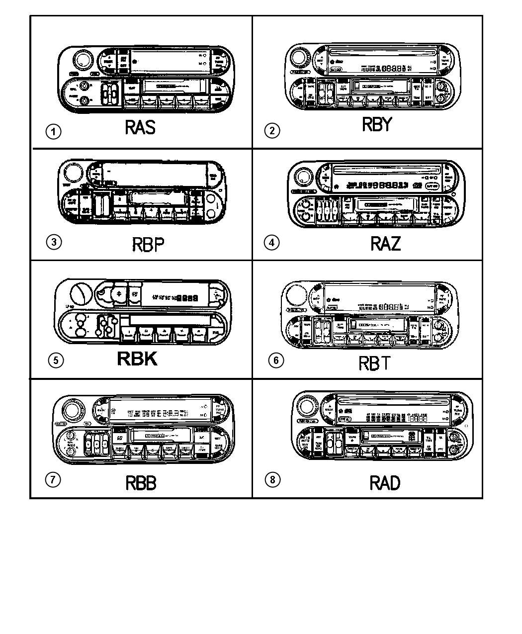 Diagram Radios. for your 1999 Chrysler Concorde   