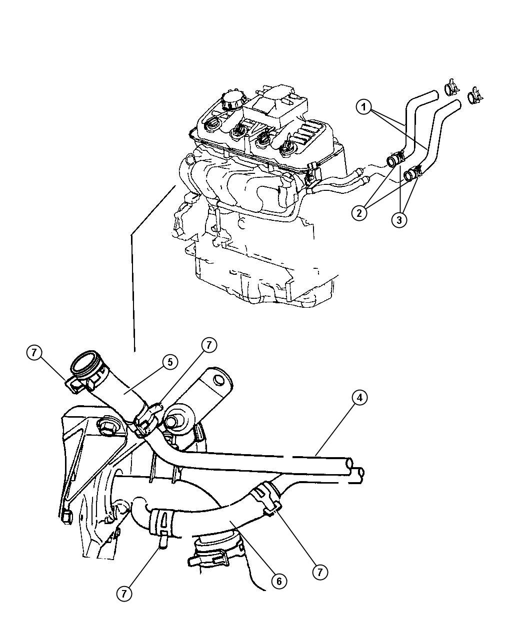 Diagram Plumbing, Heater. for your 2019 Dodge Charger   