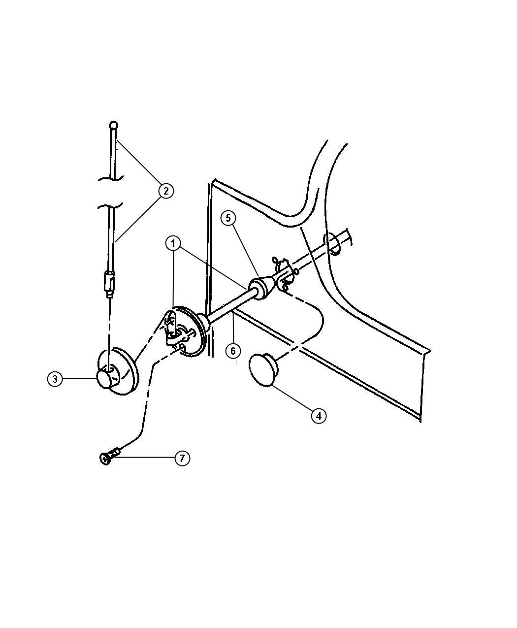 Diagram Antenna. for your 2001 Jeep Wrangler 2.5L Power Tech I4 A/T SE 