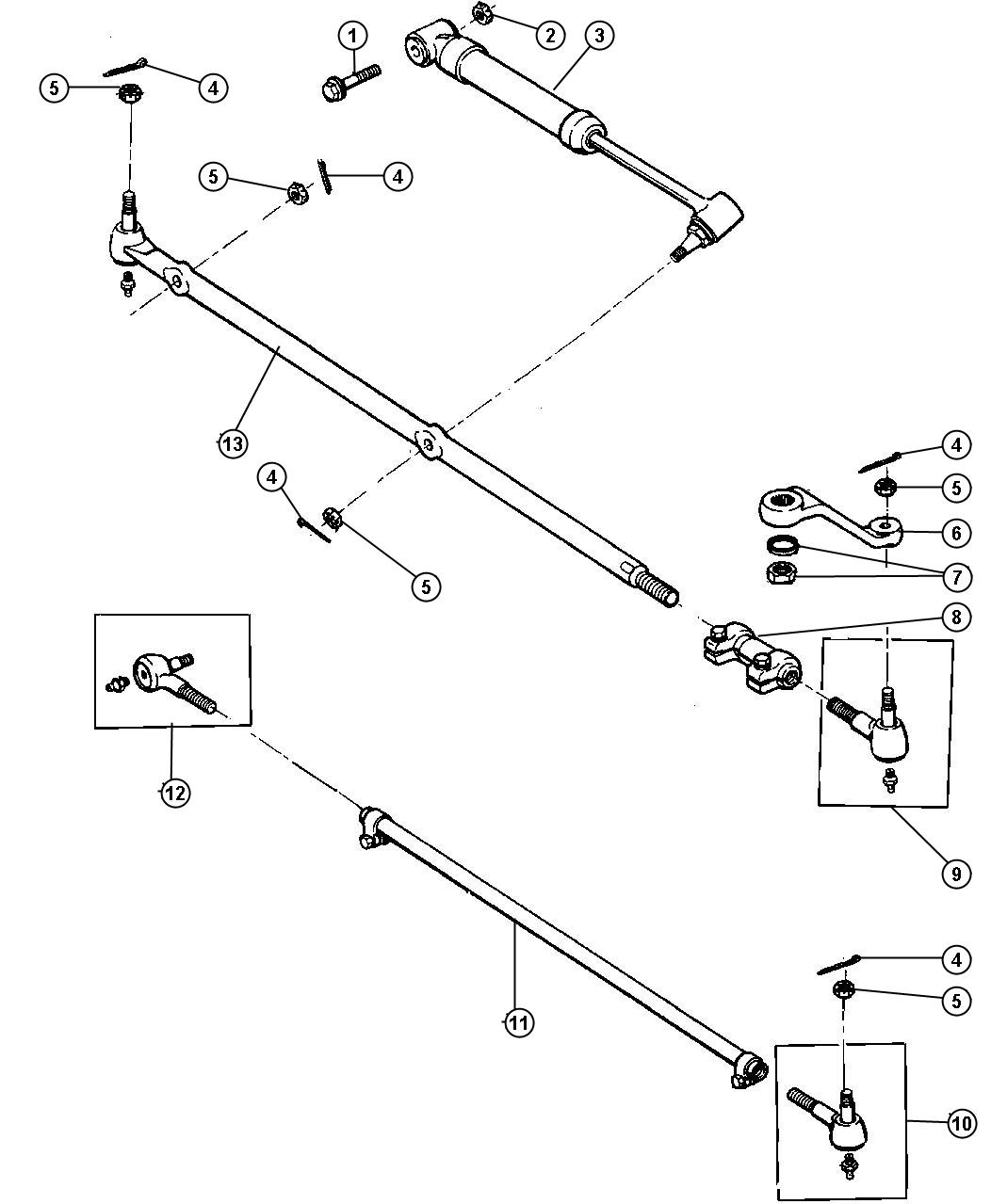 Diagram Linkage and Damper. for your 2014 Jeep Cherokee   