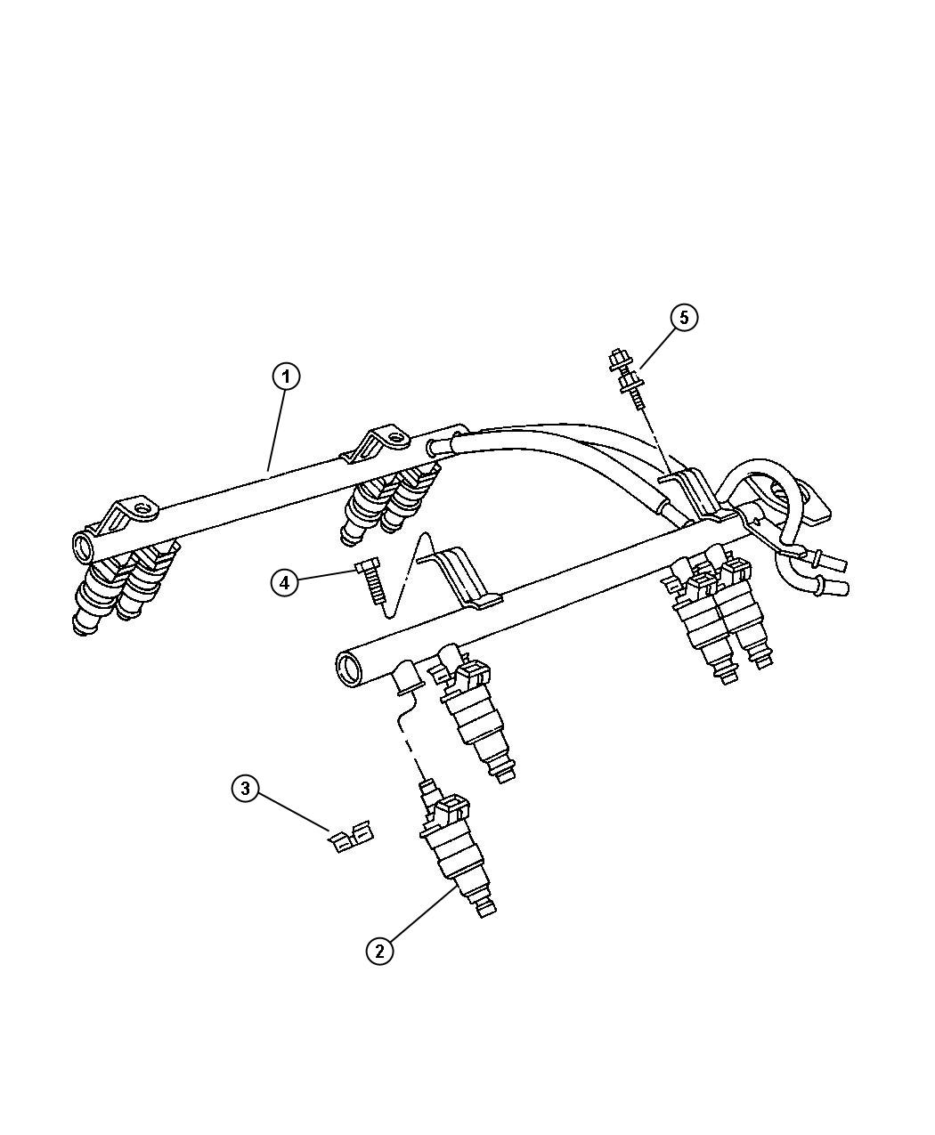 Diagram Fuel Injection System, 2.5 (EPE), 4.0 (ERH). for your Jeep Wrangler  