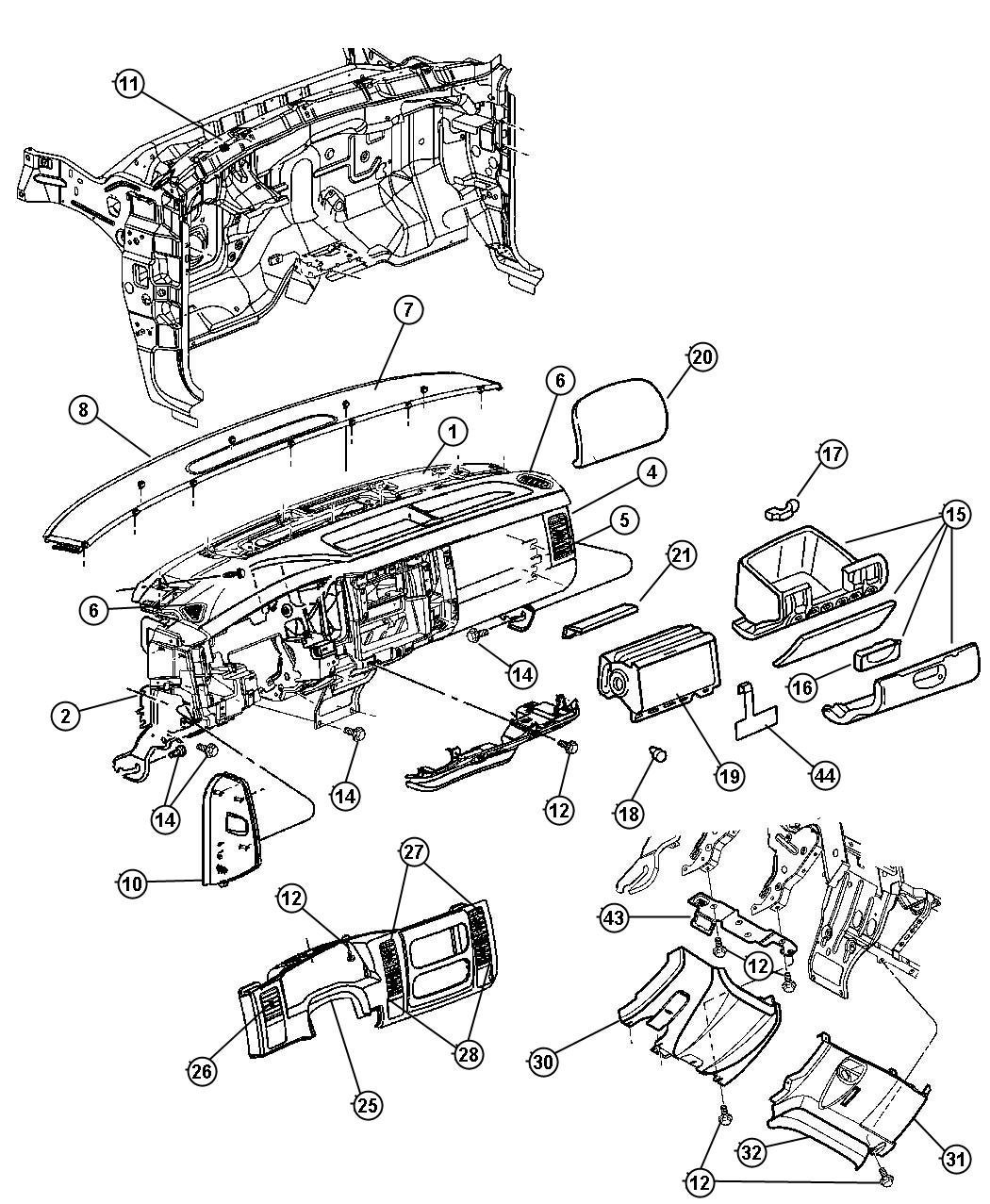 Instrument Panel. Diagram