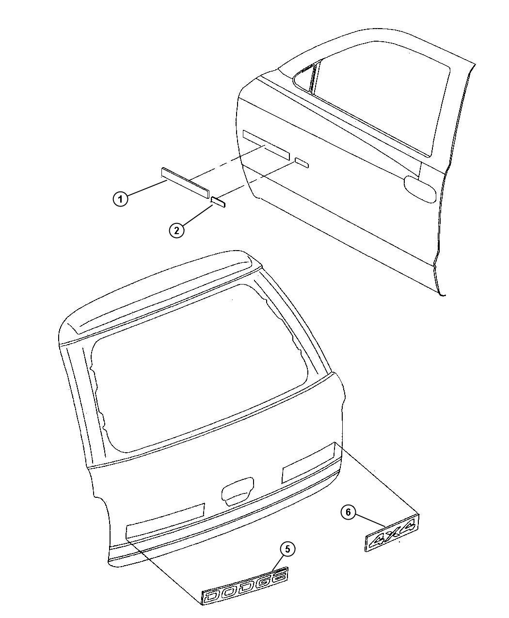 Decals. Diagram