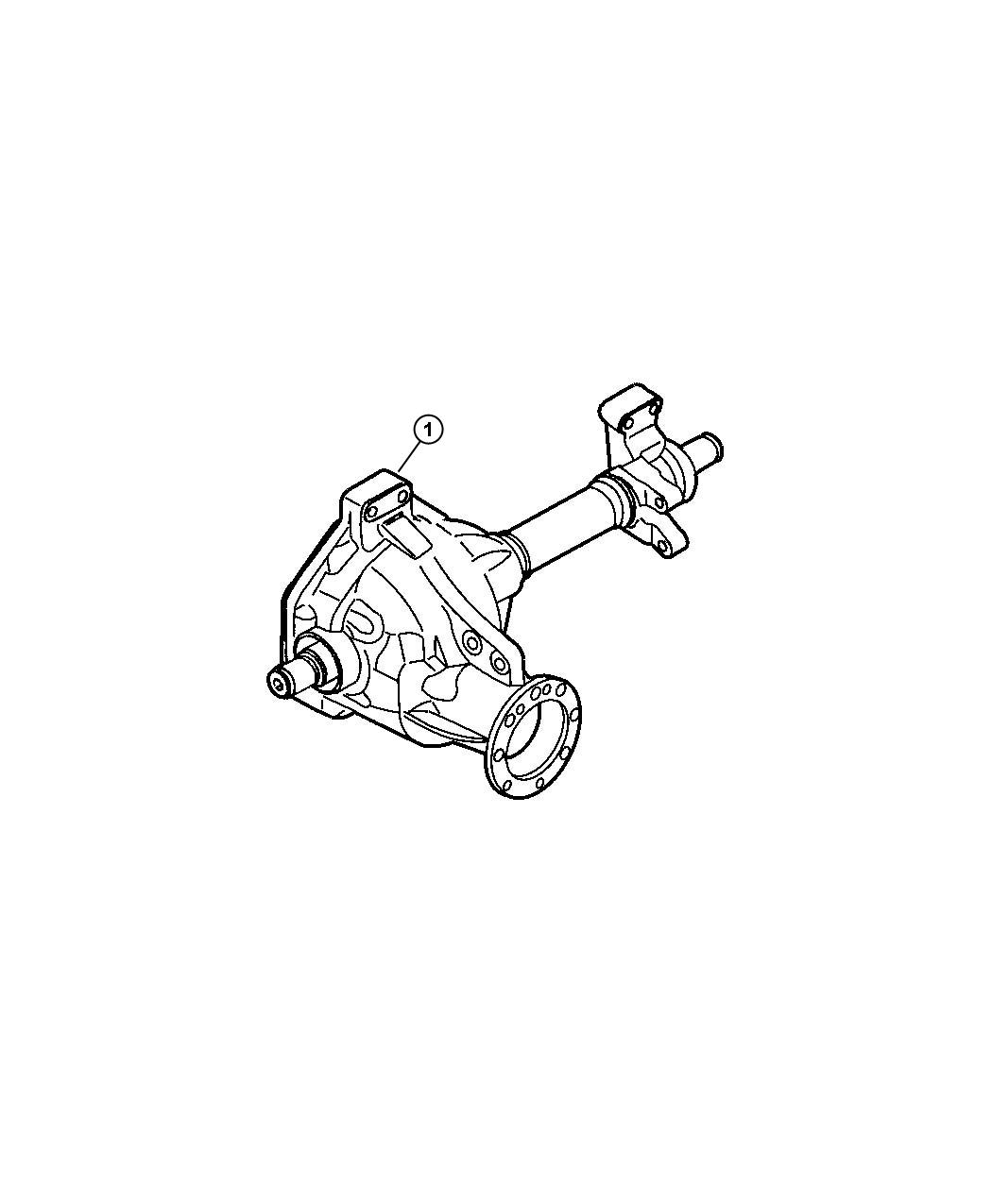 Axle Assembly, Front. Diagram