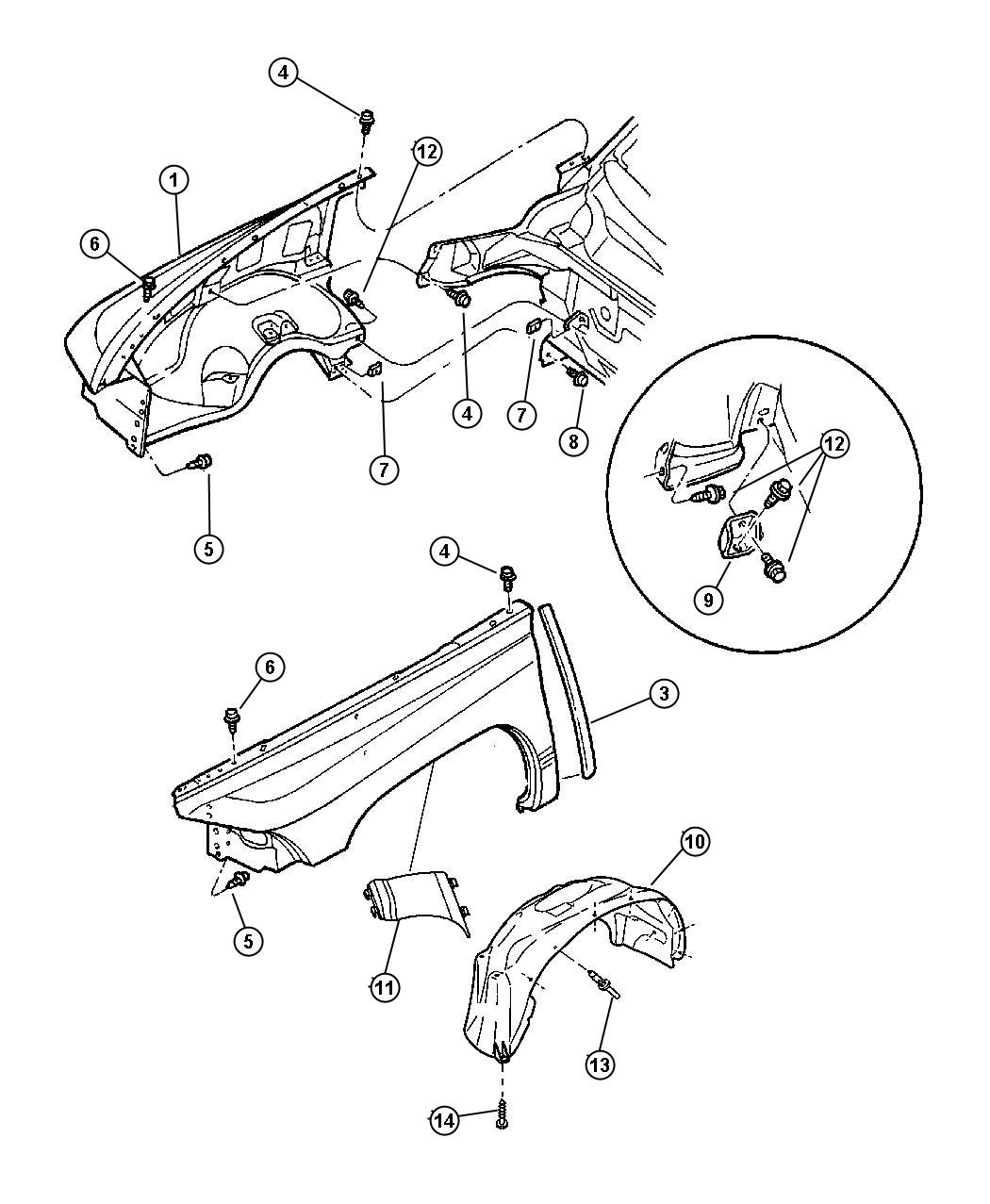 Fender Front. Diagram