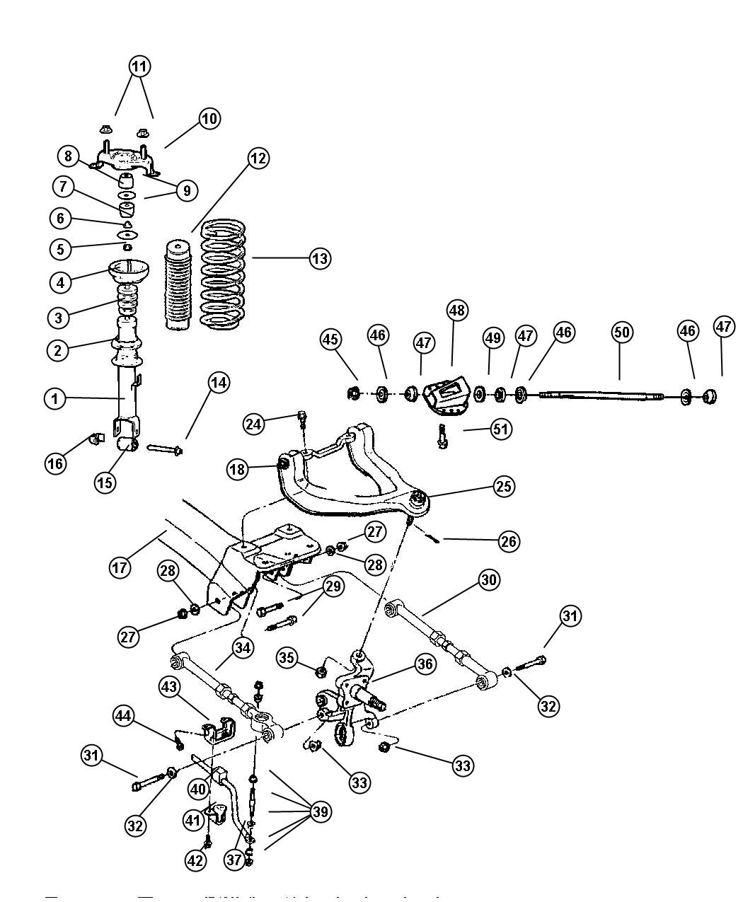 Diagram Rear Suspension. for your 2003 Chrysler Concorde   