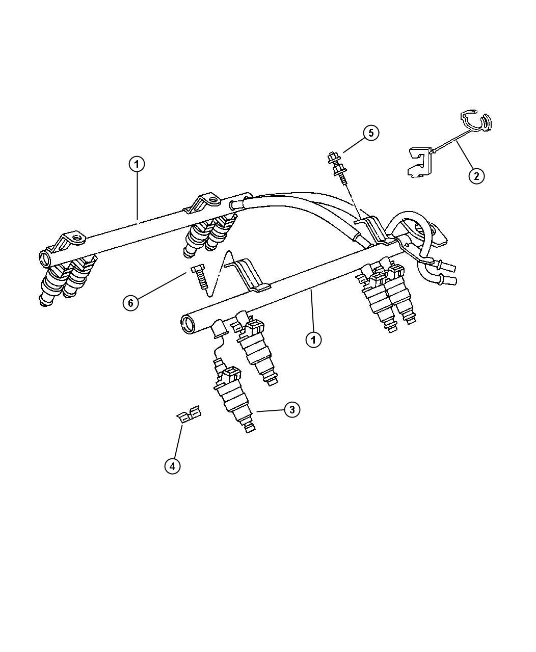 Diagram Fuel Rail. for your Chrysler