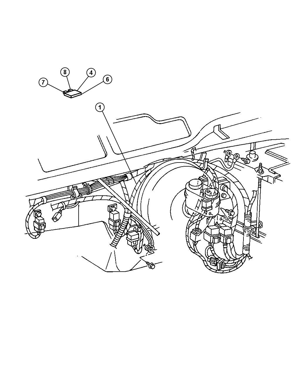 Diagram Wiring - Headlamp to Dash. for your Jeep Grand Cherokee  