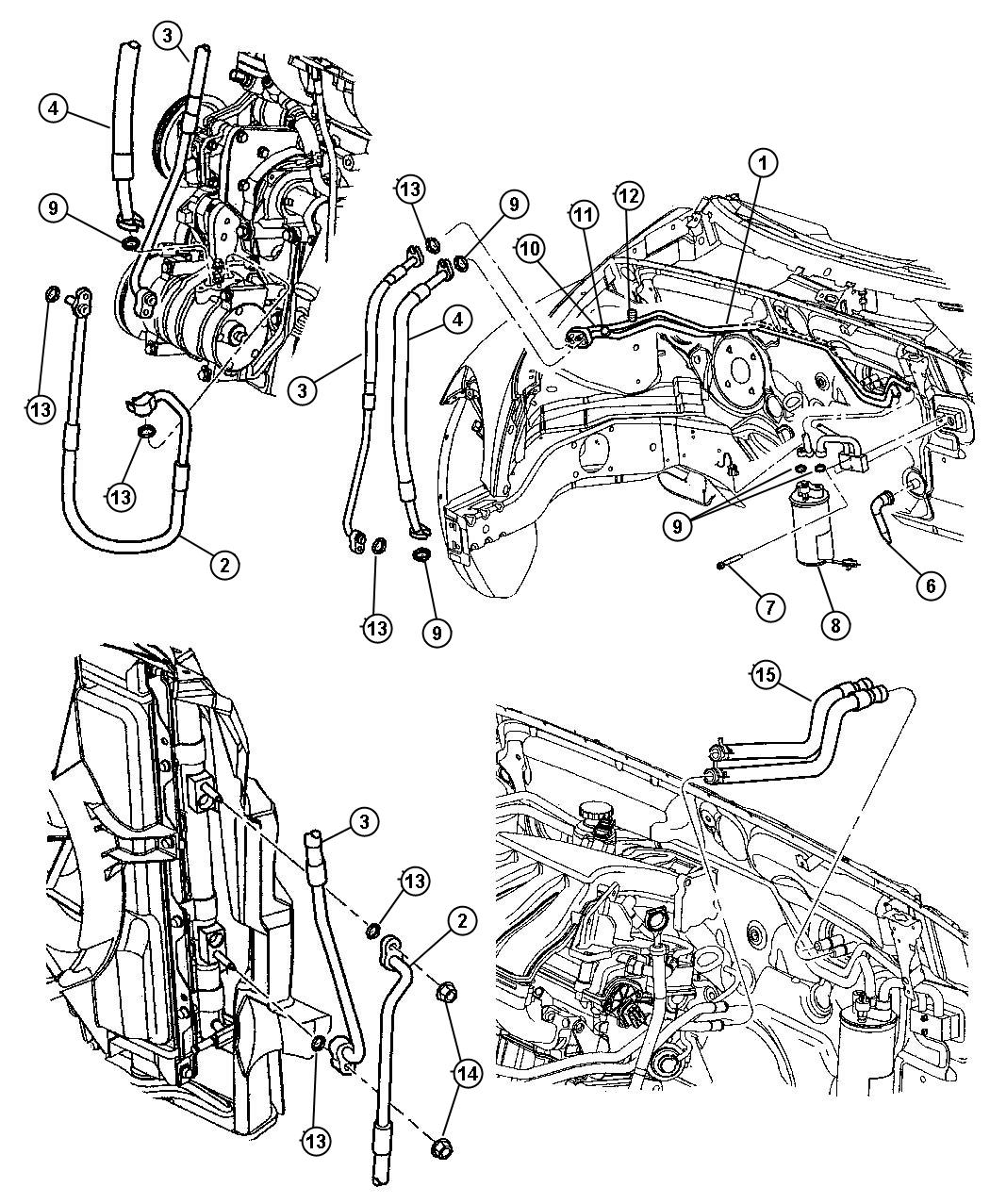 Diagram Plumbing, A/C and Heater. for your 2019 Dodge Charger   