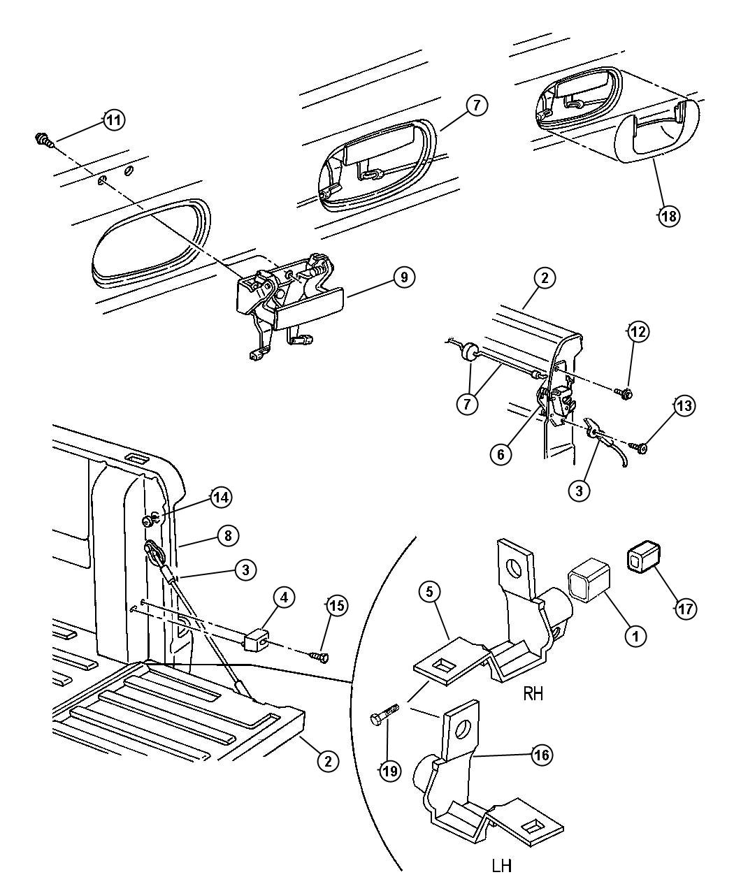 Diagram Tailgate. for your Chrysler