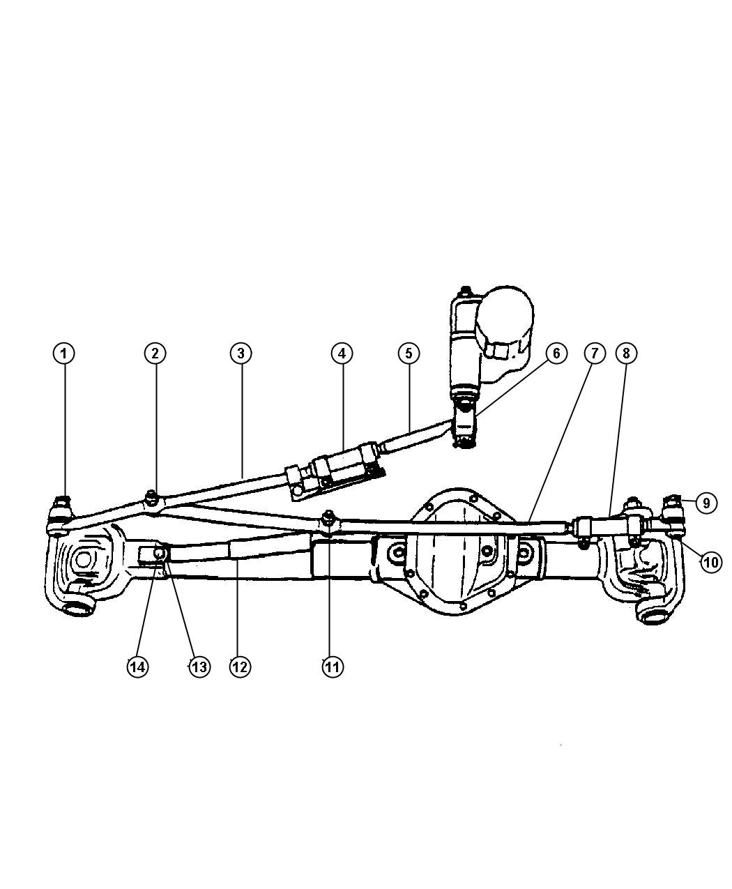 Linkage, Steering,BR 3 with Z3B Suspension,BR 6,7,8. Diagram