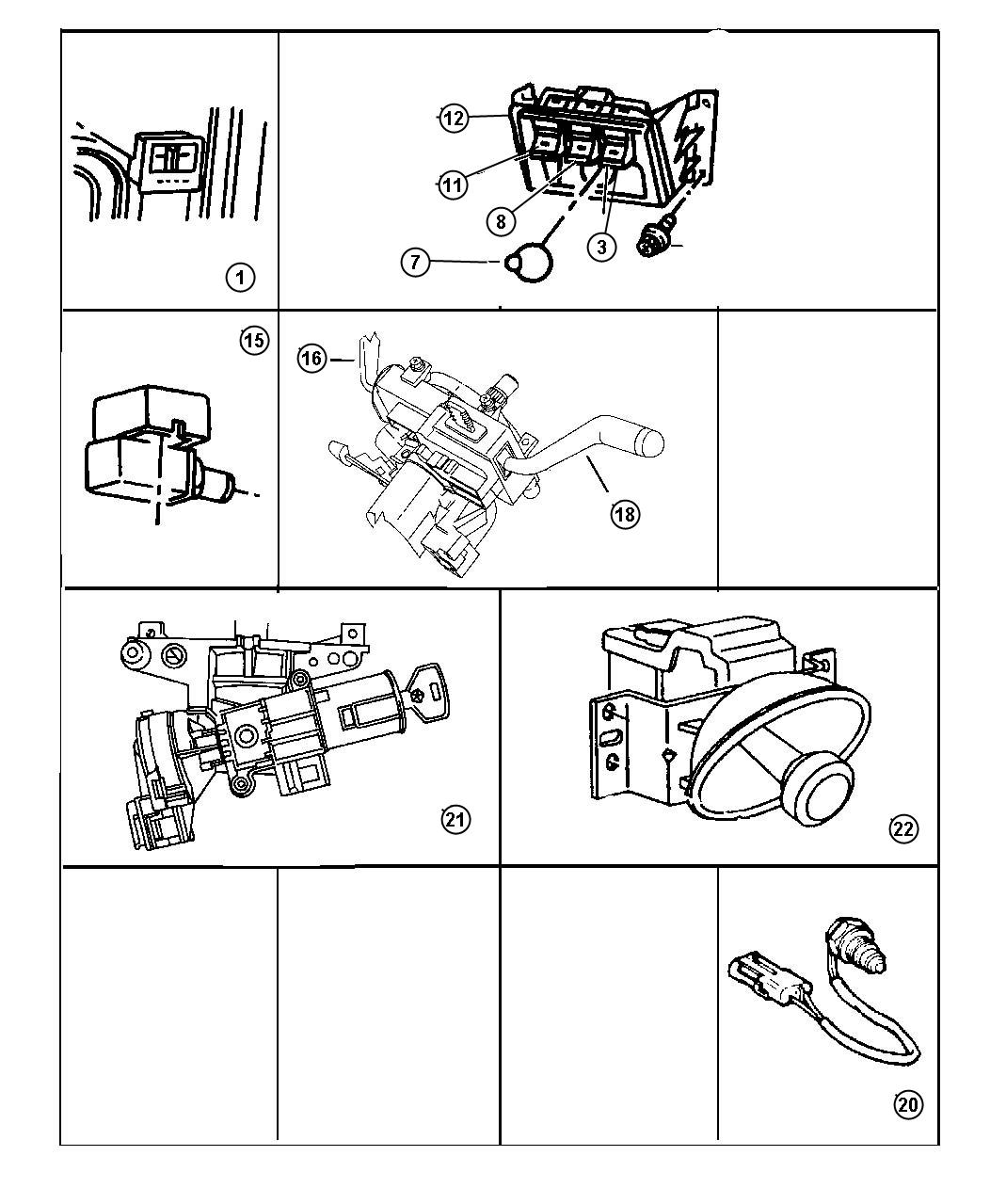 Diagram Switches. for your 1997 Dodge Avenger   