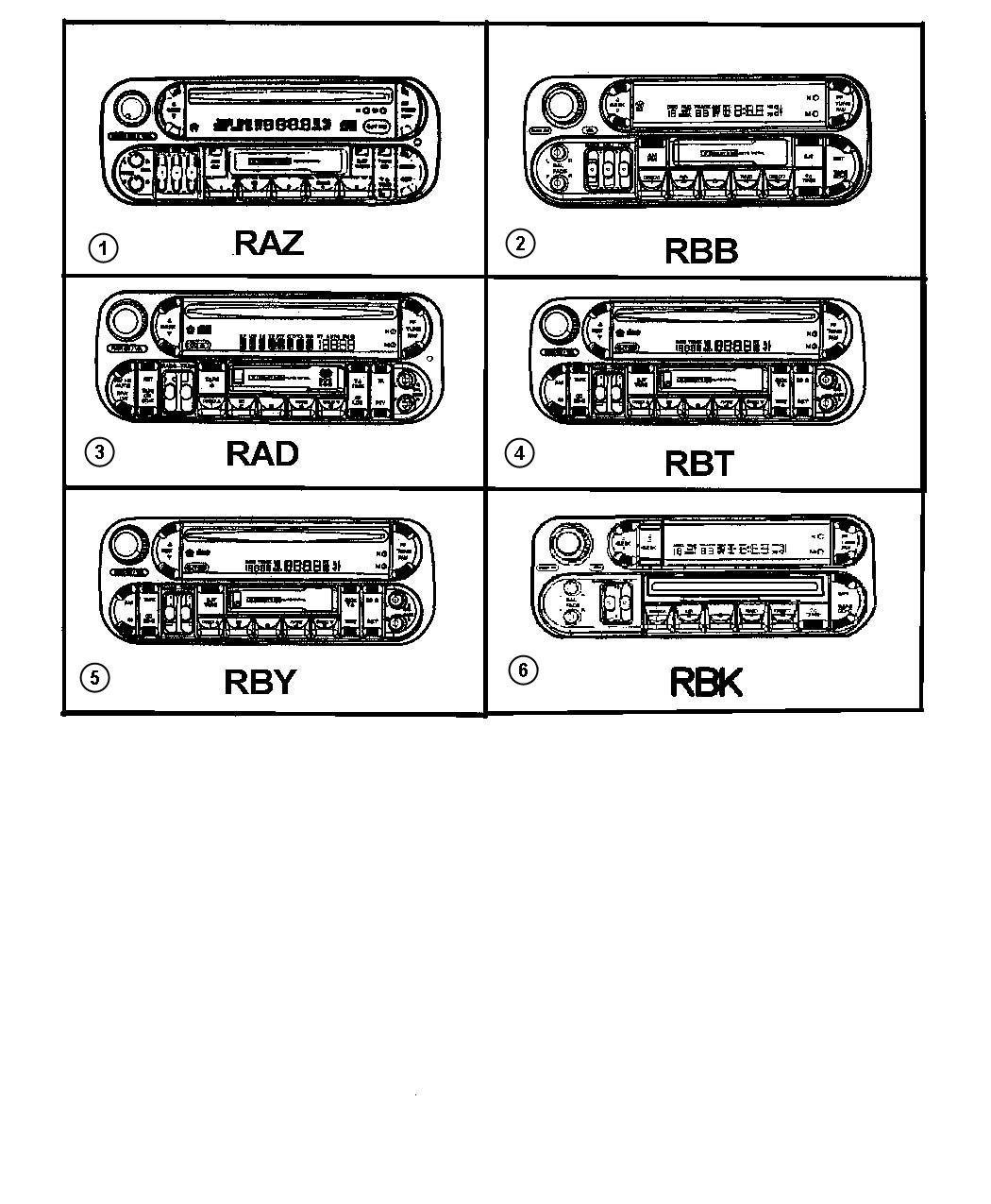 Diagram Radios. for your 2000 Chrysler 300  M 