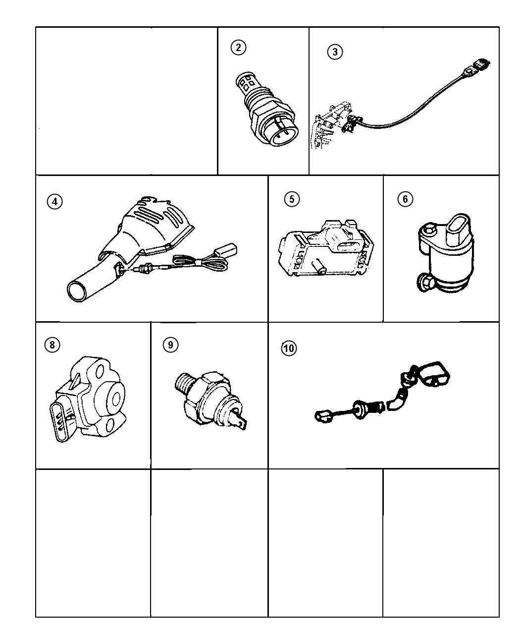 Diagram Sensors. for your 2002 Chrysler 300  M 