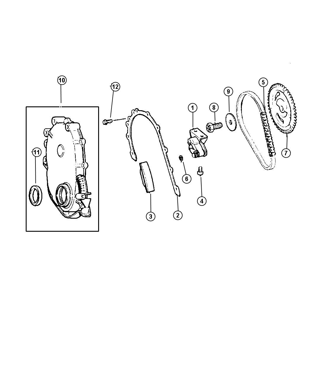 Diagram Timing Belt and Cover (EPE). for your Dodge