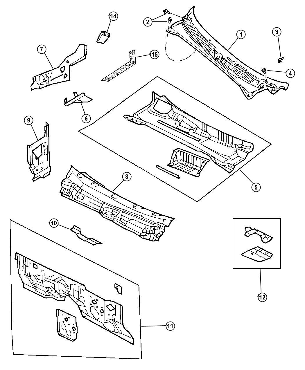 Cowl Screen And Shield. Diagram