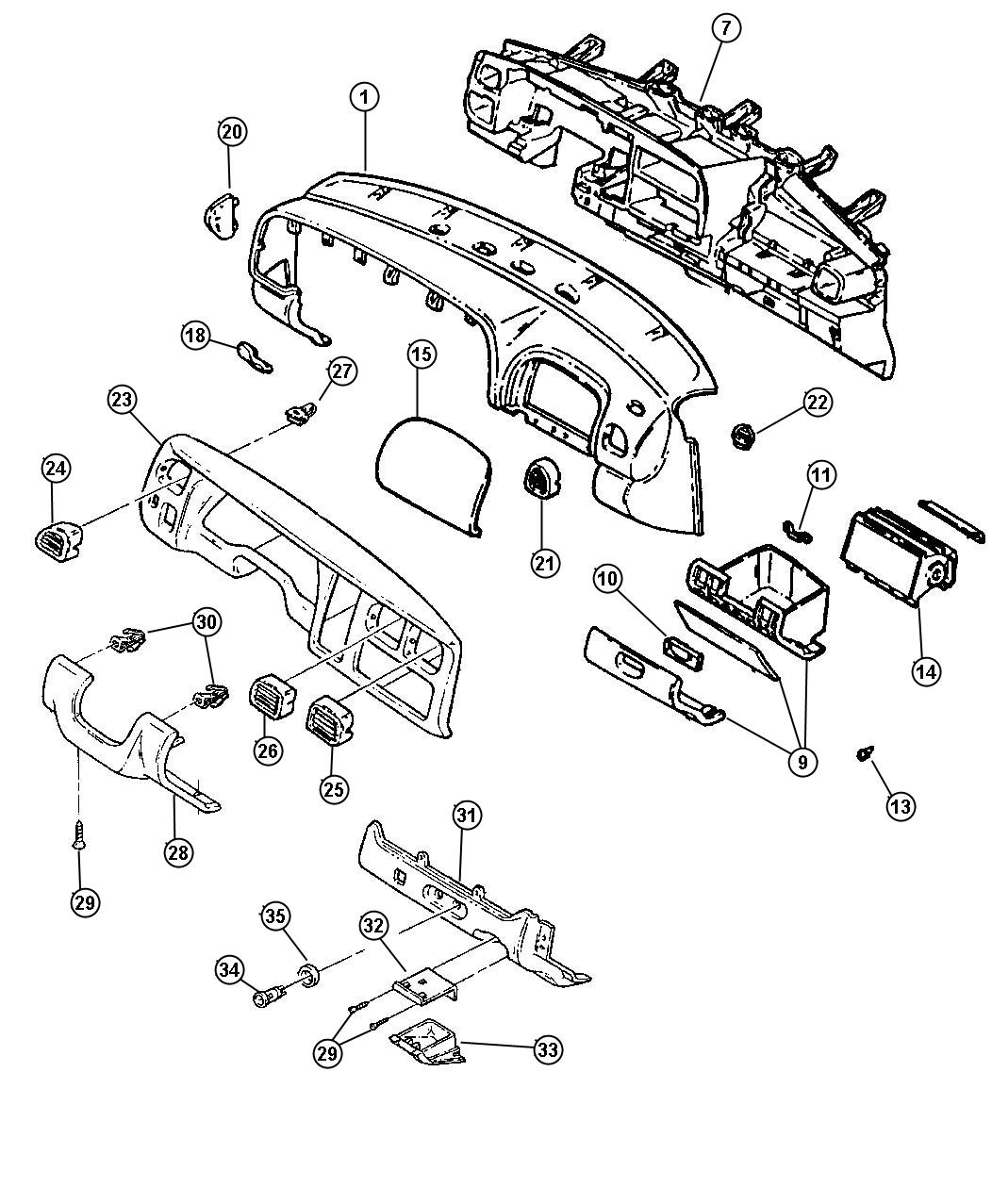 Instrument Panel. Diagram