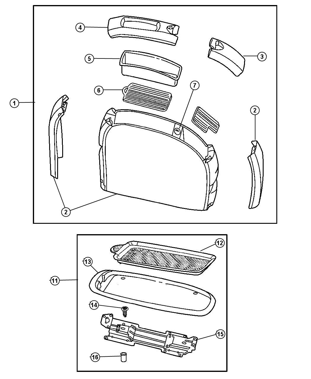 Diagram Console - Center. for your Chrysler