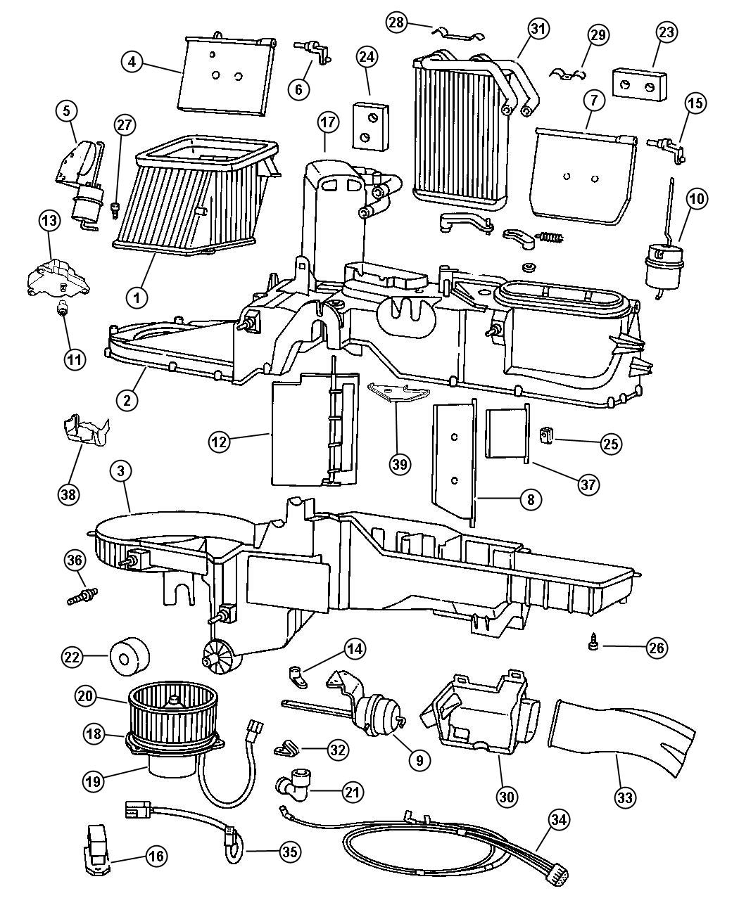 Diagram Air Conditioner And Heater Unit. for your Dodge