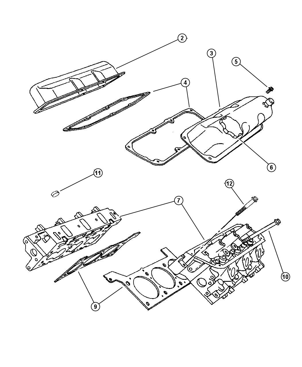 Diagram Head, Cylinder (EGA). for your Chrysler